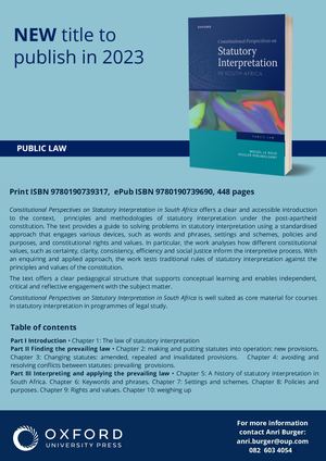 Constitutional Perspectives on Statutory Interpretation