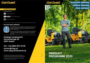 Cub Cadet Produktkatalog 2023