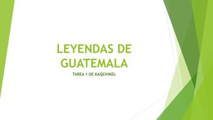 Leyendas De Guatemala