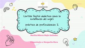 Cartilla Digital atractiva de ingles