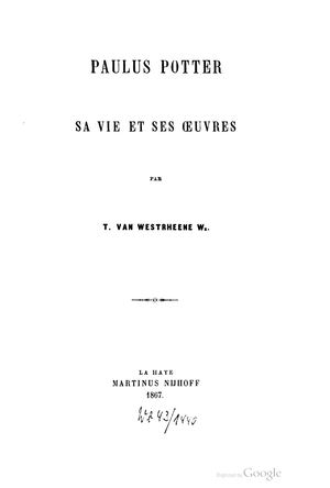 Paulus de Potter (1650, T. van Westrheene)