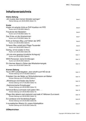 Pressespiegel 20230327