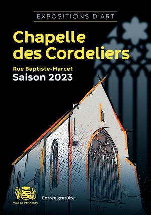 Programme 2023 des expositions d'art à la Chapelle des Cordeliers de Parthenay