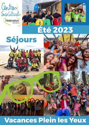 Plaquette Vacances Plein les Yeux -  Année 2023