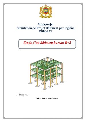 Etude Parasismique D'un Batiment Sur Logicel Robobat