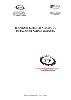 2022 2024 Organo De Gobierno Publicacion Transparencia