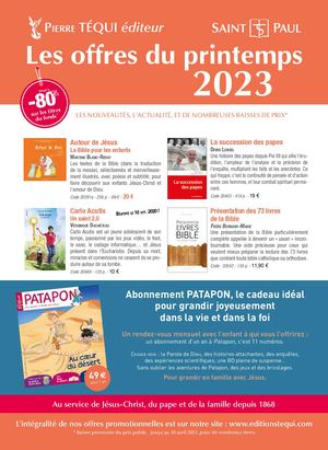 Les offres du printemps 2023