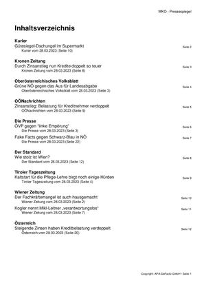 Pressespiegel 20230328