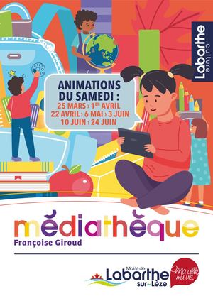 Flyer Animations Samedi Médiathèque