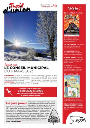 Trait d'Union Mars 2023