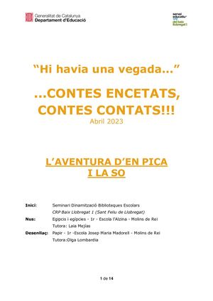 L'aventura D'en Pica I La So (1r)