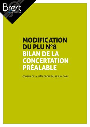 PLU de Brest métropole - Modification n°8 - Bilan de la concertation préalable