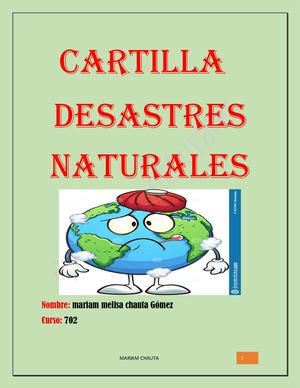 cartilla desastres naturales