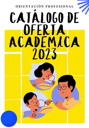 Catálogo De Oferta Academica; Rachel Martínez, Katya Reyes