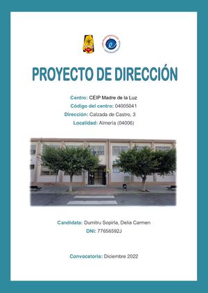 Proyecto De Dirección