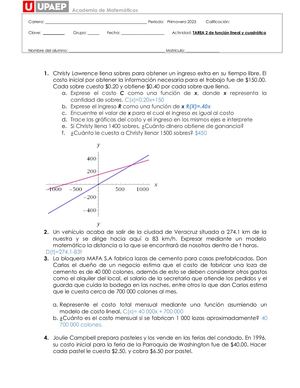 Tarea 2 (función Lineal Y Cuadrática)_SOL