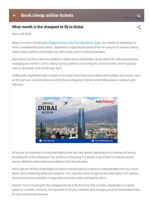 Book flight online, Cheapest Airline Fly To Dubai