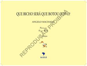 Que Bicho Sera Que Botou O Ovo Livro Do Aluno Miolo Final