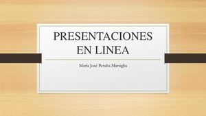 Presentaciones En Linea