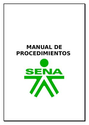 Manual De Procedimientos Gestion Documental
