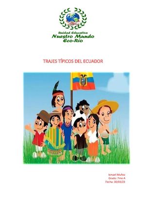 Trajes Típicos Ecuatorianos