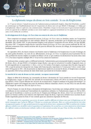 LA NOTE DU CESA N°484