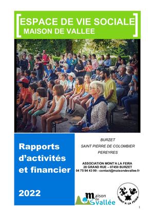 Rapport Activites Et Financier 2022 Vf Rapport Financier Rectifié2