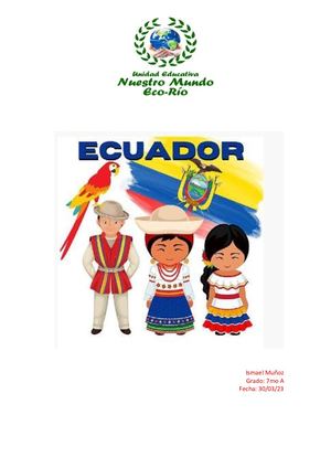 Trajes Típicos Ecuatorianos