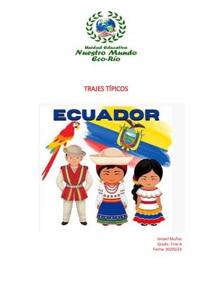 Trajes Típicos Ecuatorianos