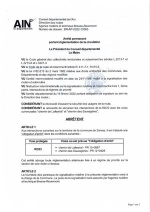 Rd23 Servas Chemin De Lalleyriat