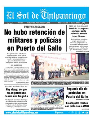 El Sol De Chilpancingo 29 Marzo 2023
