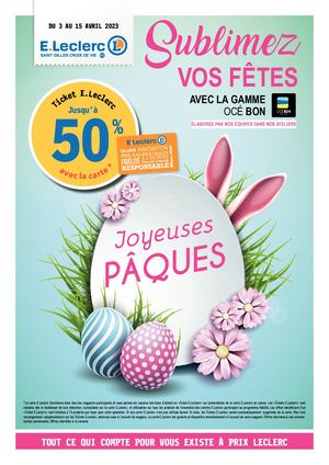 Catalogue Pâques E.leclerc Saint Gilles Croix de Vie