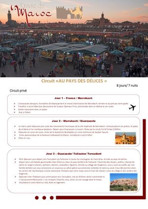 Envie De Maghreb Au Pays Des Délices Maroc