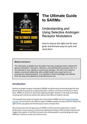 The Ultimate Guide to SARMs for Beginners