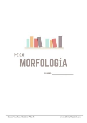 Cuaderno De Morfología 1 Eso