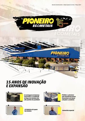 Revista 15 Anos Pioneiro Ecometais