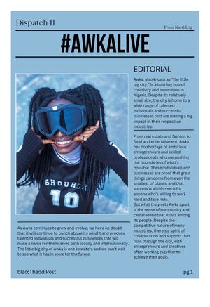 #Awkalive dispatch Ii