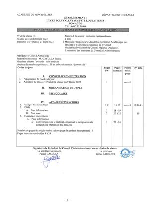 Procès Verbal De La Séance Du 27 Mars 2023