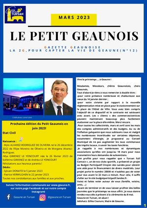 Petit Geaunois Mars 2023