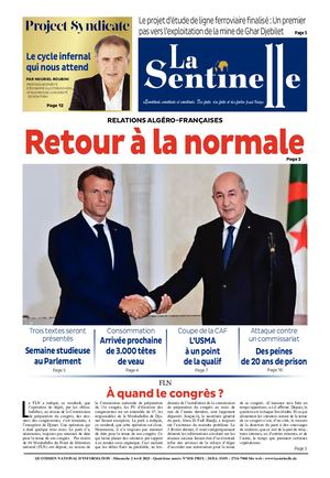 La Sentinelle Du 02 Avril 2023