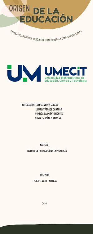 Orígen De La Educación Desde La Edad Antigua, Edad Media, Edad Moderna Y Edad Contemporánea (Infografía)