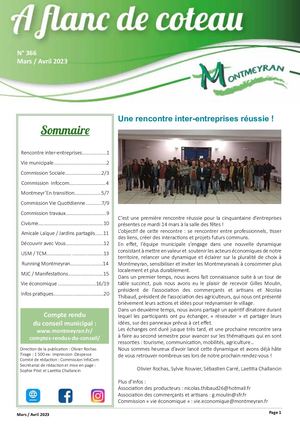 A Flanc De Coteau N°366 Mar Avr 2023