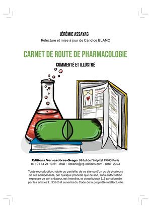 CARNET DE ROUTE DE PHARMACOLOGIE 2023