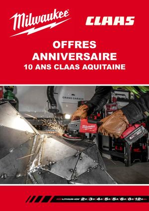 Offres 10 Ans Claas Aquitaine Milwaukee