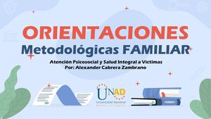 Cartilla Orientaciones Metodológicas Familiar