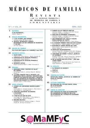 Revista Médicos de Familia Vol 25 nº 1  abril-23