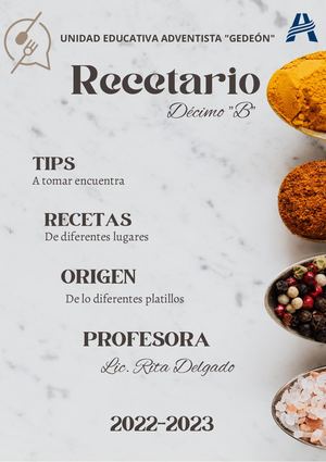Recetario Final