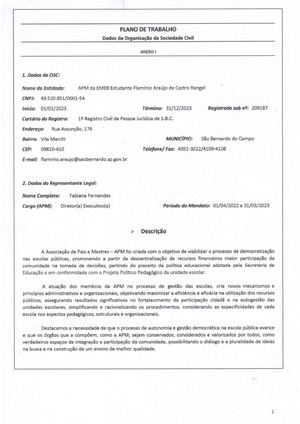 2 Plano De Trabalho 2023 Apm Emeb Estudante Flamínio
