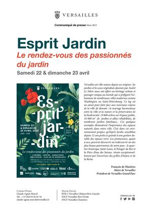 Communiqué de presse Esprit Jardin 2023