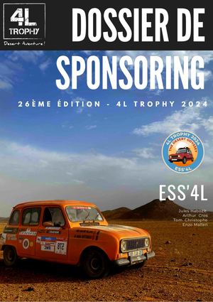 Dossier de sponsoring Ess'4L